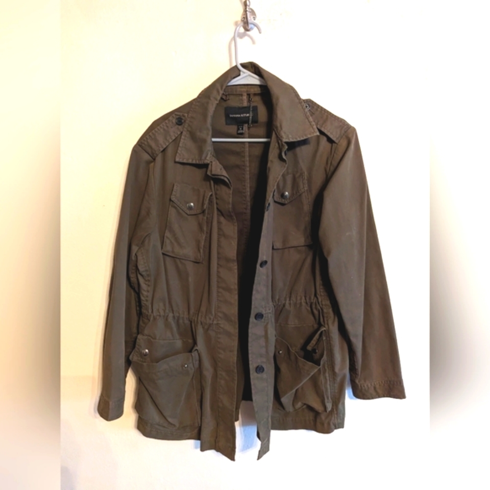 Army green military jacket